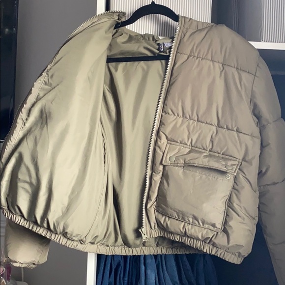 H&M Jackets & Coats Copy Hm Olive Green Puffer Jacket Poshmark